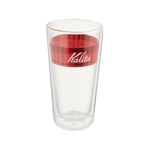 Double Wall Glass Tumbler Checked 400ml