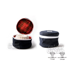 Filter Paper Round-shaped Pouch . Suitable For Kalita Wave 155 / 185