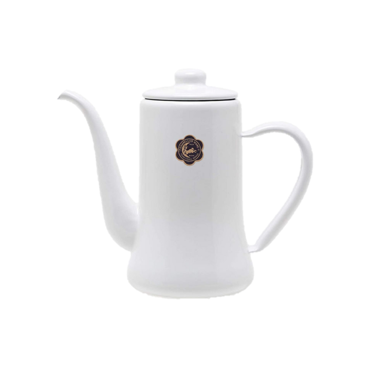 Tsuki Usagi Enamel Slim Pot (1.2L) – White