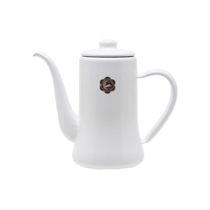 Tsuki Usagi Enamel Slim Pot (1.2L) – White